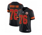 Youth Nike Kansas City Chiefs #76 Laurent Duvernay-Tardif Limited Black Rush NFL Jersey