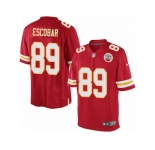 Youth Nike Kansas City Chiefs #89 Gavin Escobar Limited Red Team Color NFL Jersey