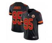 Youth Nike Kansas City Chiefs #95 Chris Jones Limited Black Rush NFL Jersey