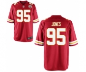 Youth Nike Kansas City Chiefs #95 Chris Jones Red Team Color NFL Jersey