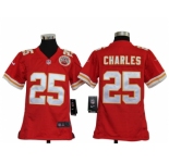 nike youth nfl jerseys kansas city chiefs #25 charles red[nike]