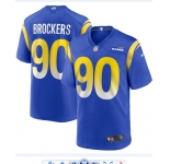 Los Angeles Rams #90 Michael Brockers Blue 2021 Game Jersey
