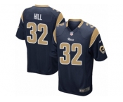 Men's Nike Los Angeles Rams #32 Troy Hill Game Navy Blue Team Color NFL Jersey