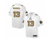 Nike St.Louis Rams #13 Kurt Warner White Men's NFL Pro Line Fashion Game Jersey
