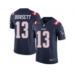 Men Nike New England Patriots #13 Phillip Dorsett Limited Navy Blue Rush Vapor Untouchable NFL Jersey
