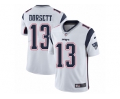 Men Nike New England Patriots #13 Phillip Dorsett White Vapor Untouchable Limited Player NFL Jersey