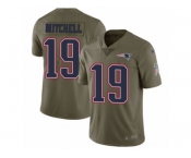 Men Nike New England Patriots #19 Malcolm Mitchell Limited Olive 2017 Salute to Service NFL Jersey