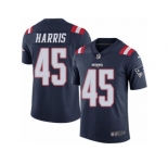 Men Nike New England Patriots #45 David Harris Limited Navy Blue Rush Vapor Untouchable NFL Jersey