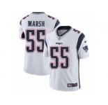 Men Nike New England Patriots #55 Cassius Marsh White Vapor Untouchable Limited Player NFL Jersey