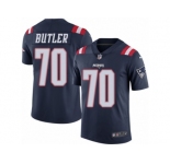 Men Nike New England Patriots #70 Adam Butler Limited Navy Blue Rush Vapor Untouchable NFL Jersey