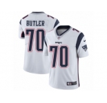 Men Nike New England Patriots #70 Adam Butler White Vapor Untouchable Limited Player NFL Jersey
