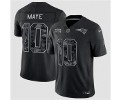Men's New England Patriots #10 Drake Maye Black 2026 Salute to Service Limited Football Stitched Jersey