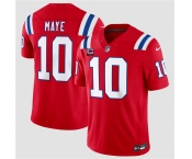 Men's New England Patriots #10 Drake Maye Red 2026 F.U.S.E. 2-Star C Pach Vapor Limited Football Stitched Jersey