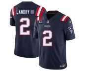 Men's New England Patriots #2 Harold Landry III Navy 2025 F.U.S.E. With 1-Star C Patch Vapor Limited Stitched Jersey