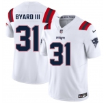 Men's New England Patriots #31 Kevin Byard III White 2026 F.U.S.E. Vapor Limited Stitched Football Jersey