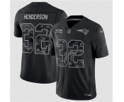 Men's New England Patriots #32 TreVeyon Henderson Black 2026 Salute to Service Limited Football Stitched Jersey