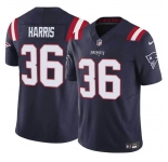 Men's New England Patriots #36 Kevin Harris Navy 2023 F.U.S.E. Vapor Limited Football Stitched Jersey