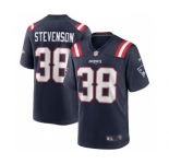 Men's New England Patriots #38 Rhamondre Stevenson Navy Limited Stitched Game Jersey