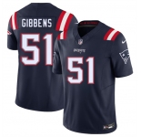 Men's New England Patriots #51 Jack Gibbens Navy 2025 F.U.S.E. Vapor Limited Football Stitched Jersey