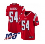 Men's New England Patriots #54 Dont'a Hightower Limited Red Inverted Legend 100th Season Football Jersey