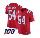 Men's New England Patriots #54 Dont'a Hightower Red Alternate Vapor Untouchable Limited Player 100th Season Football Jersey