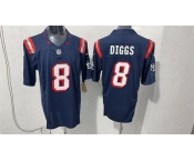 Men's New England Patriots #8 Stefon Diggs Navy F.U.S.E. Vapor Limited Football Stitched Jersey