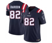Men's New England Patriots #82 Eli Raridon Navy 2026 Draft F.U.S.E. Vapor Limited Football Stitched Jersey