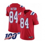 Men's New England Patriots #84 Benjamin Watson Red Alternate Vapor Untouchable Limited Player 100th Season Football Jersey