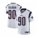 Men's New England Patriots #90 Shilique Calhoun White Vapor Untouchable Limited Player Football Jersey