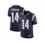 Men's Nike New England Patriots #14 Steve Grogan Vapor Untouchable Limited Navy Blue Team Color NFL Jersey