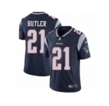 Men's Nike New England Patriots #21 Malcolm Butler Vapor Untouchable Limited Navy Blue Team Color NFL Jersey