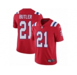 Men's Nike New England Patriots #21 Malcolm Butler Vapor Untouchable Limited Red Alternate NFL Jersey