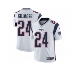 Men's Nike New England Patriots #24 Stephon Gilmore White Vapor Untouchable Limited Player NFL Jersey