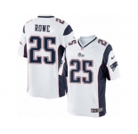 Men's Nike New England Patriots #25 Eric Rowe Limited White NFL Jersey
