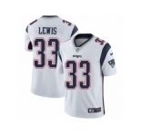 Men's Nike New England Patriots #33 Dion Lewis Vapor Untouchable Limited White NFL Jersey
