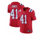 Men's Nike New England Patriots #41 Cyrus Jones Red Alternate Vapor Untouchable Limited Player NFL Jersey