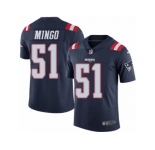 Men's Nike New England Patriots #51 Barkevious Mingo Limited Navy Blue Rush NFL Jersey