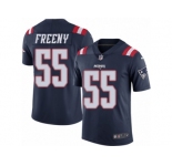 Men's Nike New England Patriots #55 Jonathan Freeny Limited Navy Blue Rush NFL Jersey