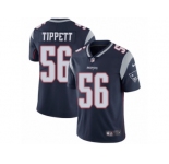 Men's Nike New England Patriots #56 Andre Tippett Vapor Untouchable Limited Navy Blue Team Color NFL Jersey