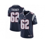 Men's Nike New England Patriots #62 Joe Thuney Vapor Untouchable Limited Navy Blue Team Color NFL Jersey