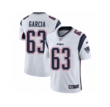Men's Nike New England Patriots #63 Antonio Garcia Vapor Untouchable Limited White NFL Jersey