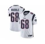 Men's Nike New England Patriots #68 LaAdrian Waddle Vapor Untouchable Limited White NFL Jersey