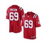 Men's Nike New England Patriots #69 Shaq Mason Limited Red Alternate NFL Jersey