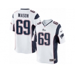 Men's Nike New England Patriots #69 Shaq Mason Limited White NFL Jersey