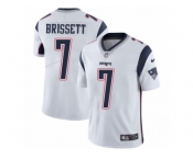 Men's Nike New England Patriots #7 Jacoby Brissett Vapor Untouchable Limited White NFL Jersey