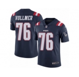 Men's Nike New England Patriots #76 Sebastian Vollmer Limited Navy Blue Rush NFL Jersey