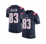 Men's Nike New England Patriots #83 Dwayne Allen Limited Navy Blue Rush NFL Jersey