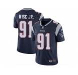 Men's Nike New England Patriots #91 Deatrich Wise Jr Vapor Untouchable Limited Navy Blue Team Color NFL Jersey