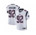 Men's Nike New England Patriots #92 Geneo Grissom Vapor Untouchable Limited White NFL Jersey