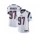 Men's Nike New England Patriots #97 Alan Branch Vapor Untouchable Limited White NFL Jersey